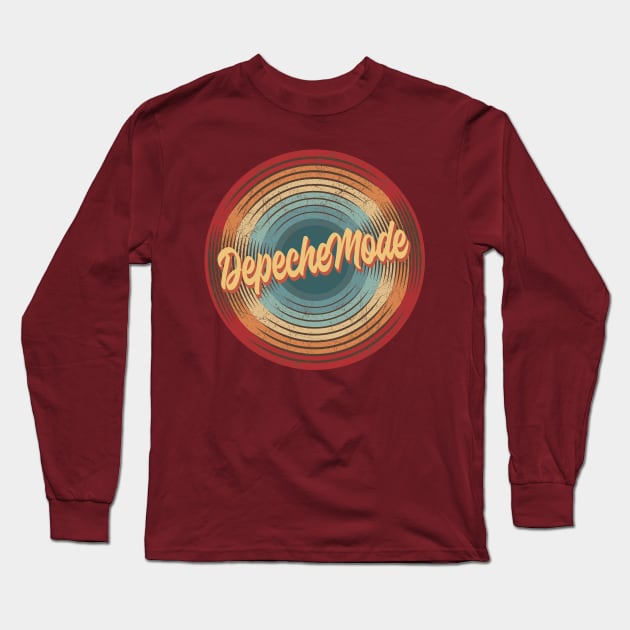 Depeche Mode Vintage Circle Long Sleeve T-Shirt by musiconspiracy